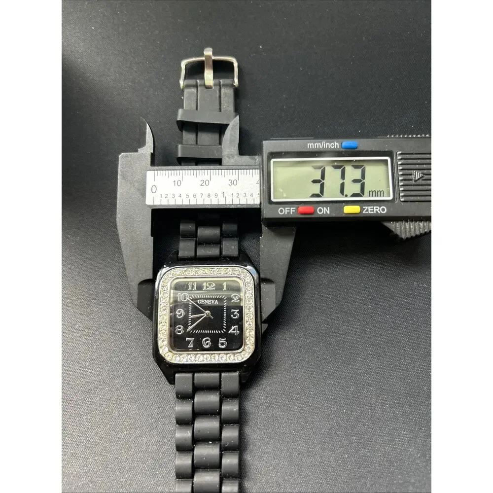 Geneva Black Case And Dial Women’s Quartz Watch